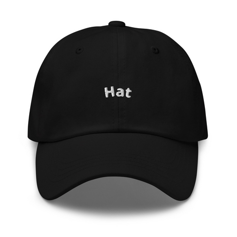 Just A Hat Black T-Shirt Front
