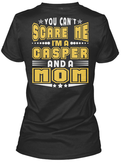 Casper Thing And Mom Shirts Black áo T-Shirt Back