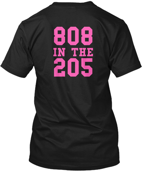808 In The 205 Black Camiseta Back