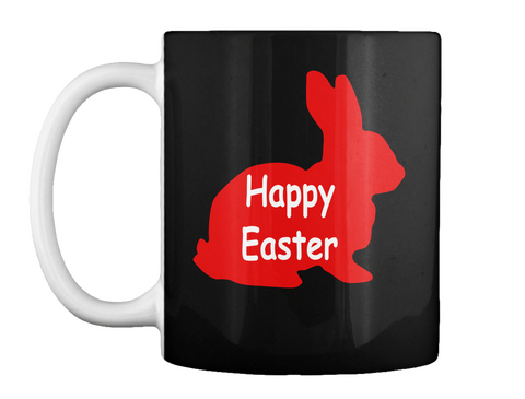 Happy Easter Black áo T-Shirt Front