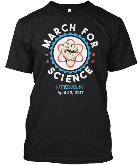 Science @2017 Hattiesburg, Ms Black T-Shirt Front