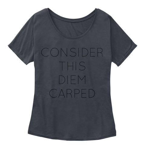 Consider This Diem Carped Midnight T-Shirt Front