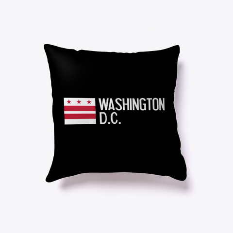 Flag Of Washington Dc White Camiseta Front