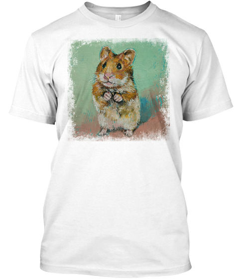 Hamster Awesome Gift White Camiseta Front
