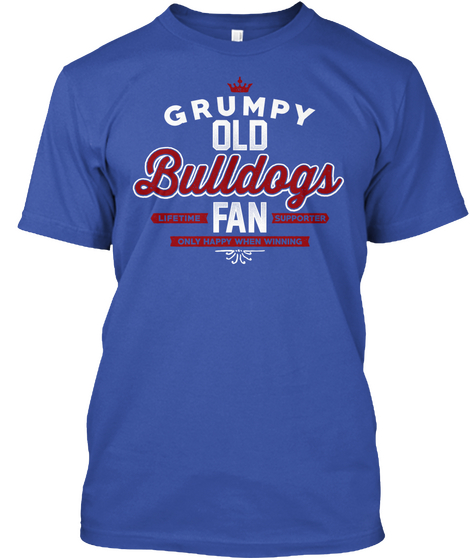 Bulldogs   Fan Royal T-Shirt Front