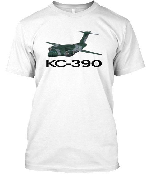Kc 390 Da Força Aérea Brasileira White T-Shirt Front