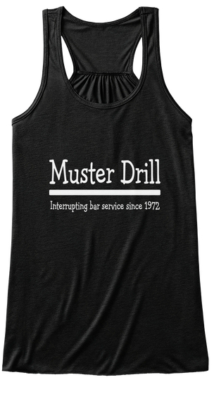 Muster Drill Interrupting Bar Service Since 1972 Black Camiseta Front