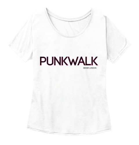 Punkwalk White  T-Shirt Front