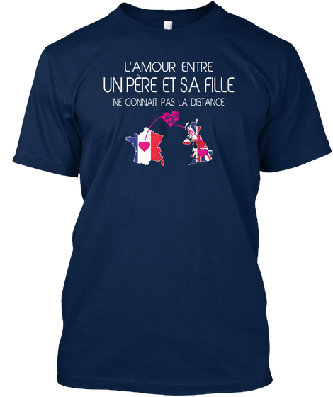 L'amour Entre Un Pere Et Sa Fille Ne Connait Pas La Distance Navy Kaos Front