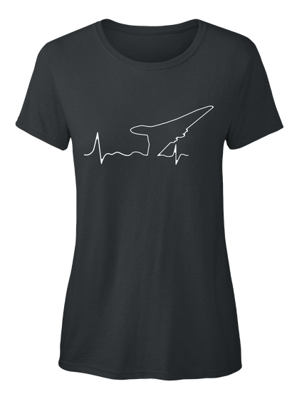 Vulcan Heartbeat Tshirt Black T-Shirt Front