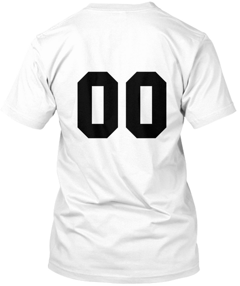 00 White T-Shirt Back