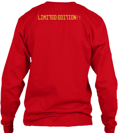 Limited Edition!! Red Maglietta Back