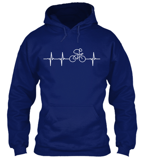 Il Battito Del Ciclista! Oxford Navy Maglietta Front