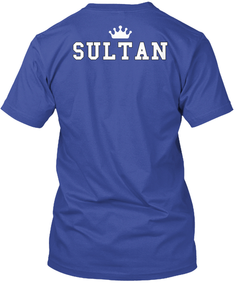 Sultan Deep Royal T-Shirt Back
