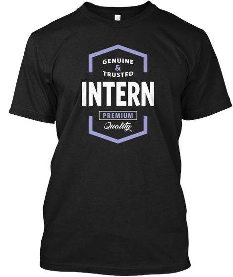 Intern Logo Tees Black Camiseta Front
