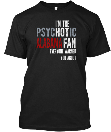 Psychotic Fans Black T-Shirt Front