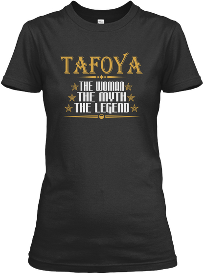 Tafoya The Woman The Myth The Legend Black Maglietta Front