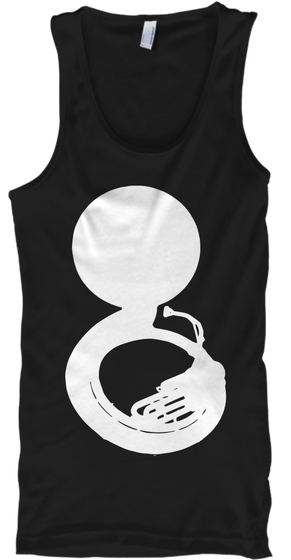 Sousaphone Tank Top Black Kaos Front