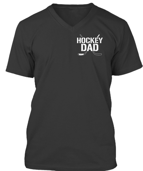 Hockey Dad Black T-Shirt Front