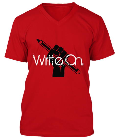 Write On Red T-Shirt Front
