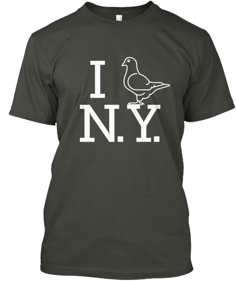 I Love N.Y. Smoke Gray Camiseta Front
