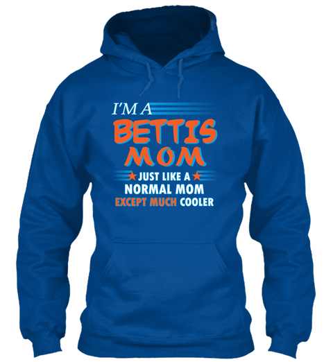 Name Bettis Mom Cooler Royal T-Shirt Front