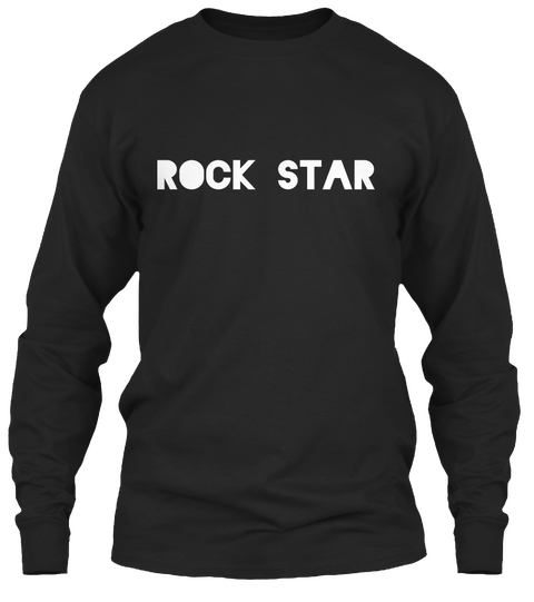 Rock Star Black T-Shirt Front