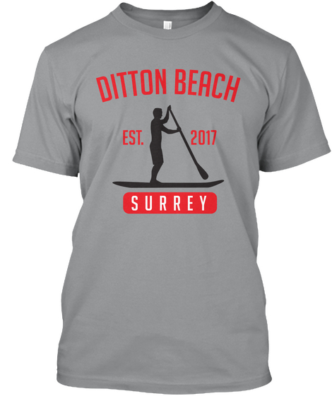 Dutton Beach Est. 2017 Surrey Sport Grey T-Shirt Front