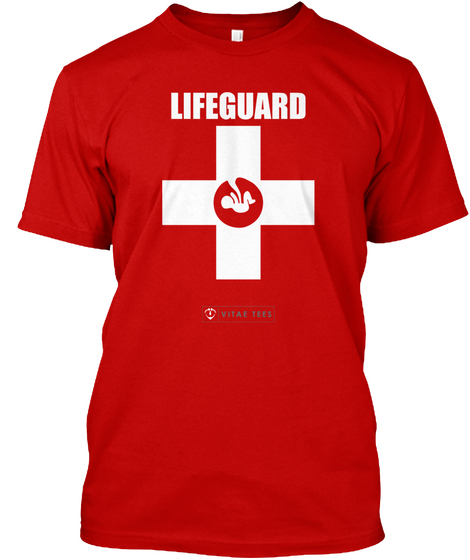 Prolife : Lifeguard Classic Red T-Shirt Front