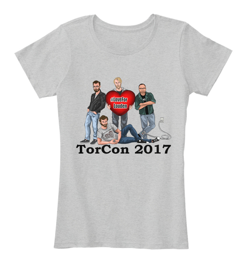 Love For Louden Torcon 2017 Light Heather Grey Camiseta Front