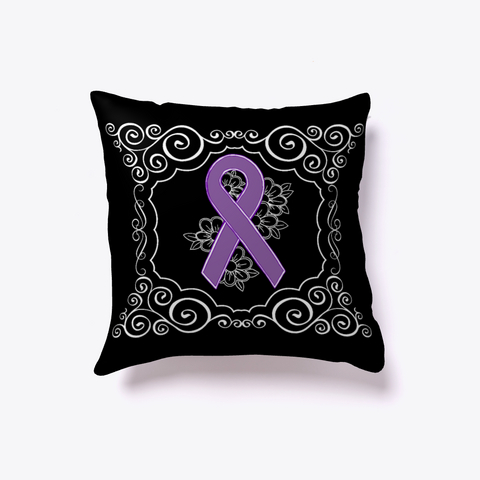 Leiomyosarcoma Cancer Pillow Black áo T-Shirt Front