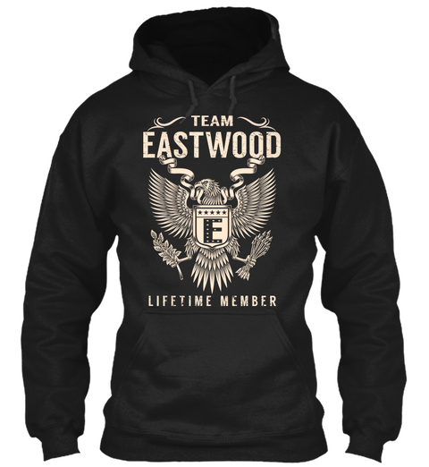 Team Eastwood E Lifetime Member Black Camiseta Front
