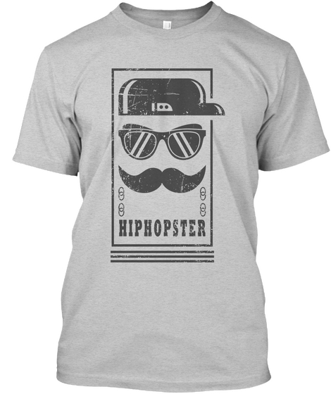 Hiphopster Light Steel T-Shirt Front
