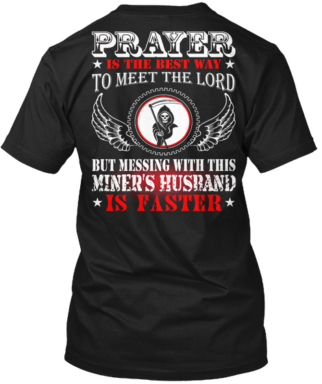 Miner's Husband Black Camiseta Back