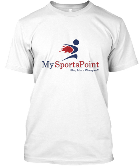 My Sports Point White áo T-Shirt Front