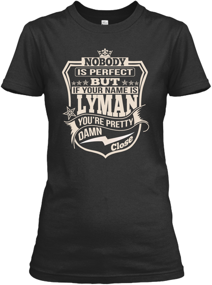 Nobody Perfect Lyman Thing Shirts Black áo T-Shirt Front