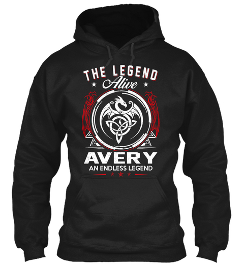 The Legend Alive Avery An Endless Legend Black T-Shirt Front