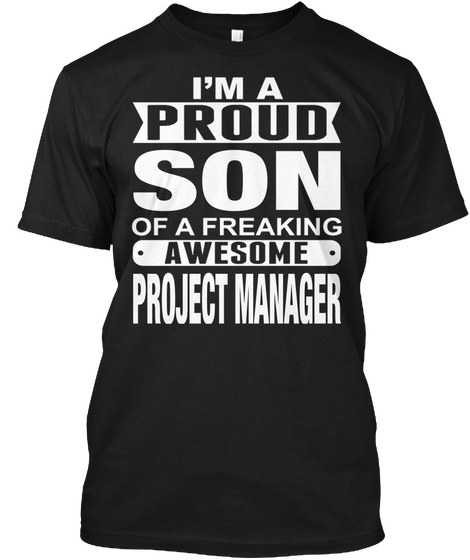 Son  Project Manager Black Camiseta Front