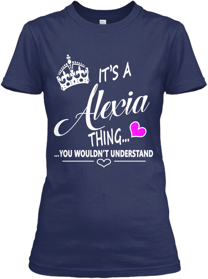 Alexia Navy T-Shirt Front