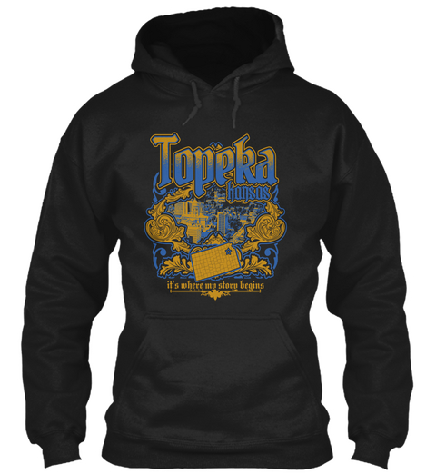 Topeka Honsos It's Where My Story Begins Black T-Shirt Front