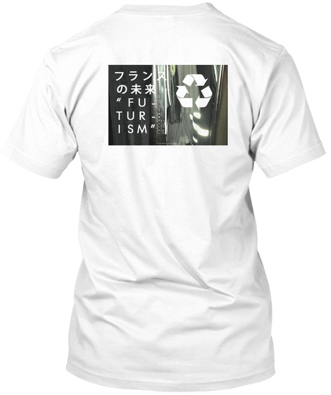 Futurism White T-Shirt Back