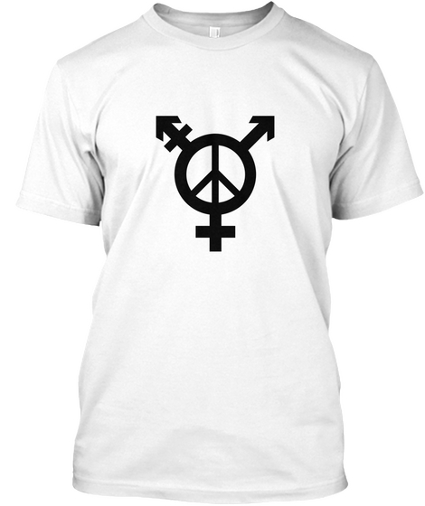 Peace And Love For All White T-Shirt Front