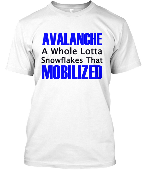 Avalanche White T-Shirt Front