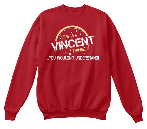 It's A Vincent Thing   Xmas Deep Red  Maglietta Front