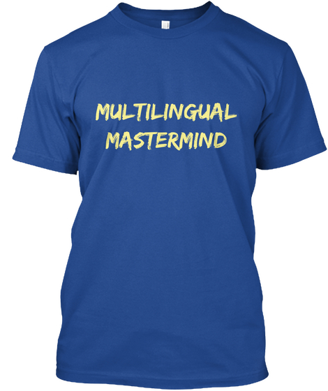 Multilingual
 Mastermind Deep Royal Camiseta Front