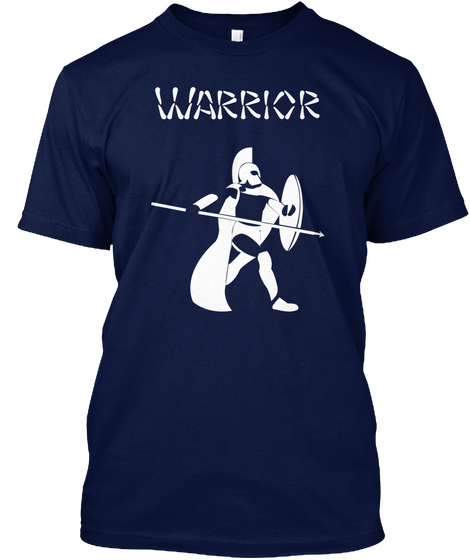Warrior Navy áo T-Shirt Front