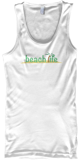 Beach Apparel White áo T-Shirt Front