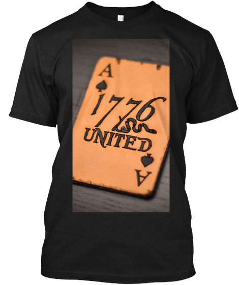 1776 Black T-Shirt Front