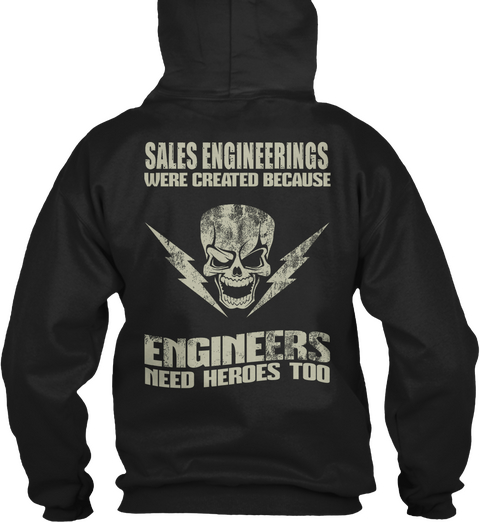 Sales Engineerings Black T-Shirt Back