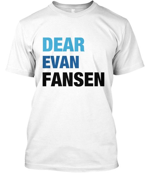 Dead Evan Fansen White Camiseta Front